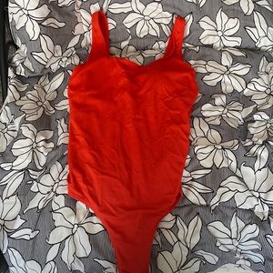 Brand: Catalina swim wear size: m (8-10) color: red